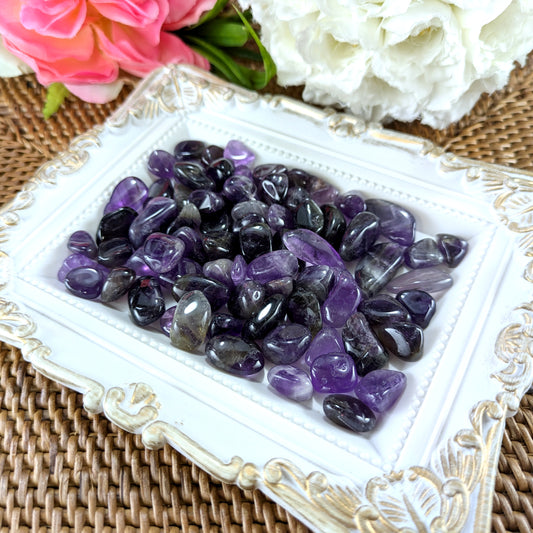 アメジスト タンブル(さざれ)(中粒)(100g)