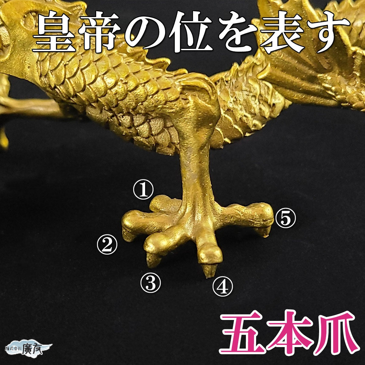 現代風水研究会 会長「安藤 成龍」先生 推薦状付き～ 「金運願い龍