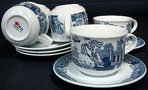 景徳鎮製・コーヒーカップ＆ソーサー5客セット×2セットまとめ買い