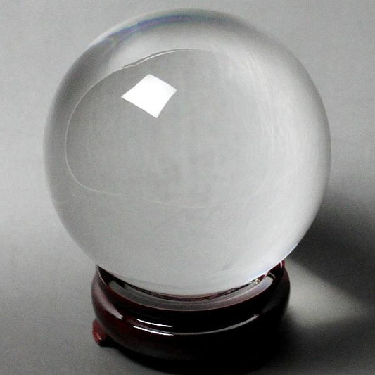 110mm人工（溶錬）水晶玉(人工水晶球）×5コまとめ買い