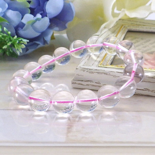 AAA級ローズクォーツブレスレット13mm【紙箱付き】