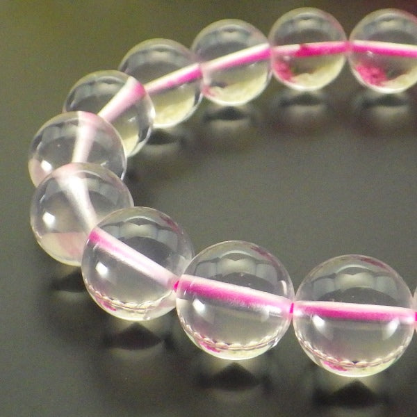 AAA級ローズクォーツブレスレット13mm【紙箱付き】