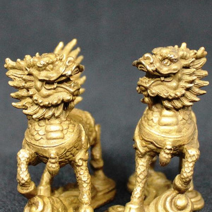 銅製「麒麟(小)(一対)」