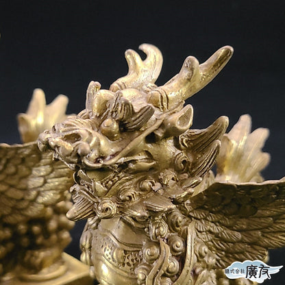 銅製「麒麟(中)(一対)」