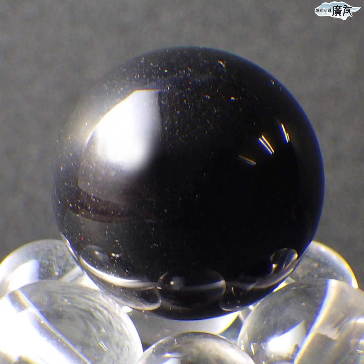 【とも】クリスタルクォーツ　ブラックオニキス　15cm ブラックオニキス玉15mm~16mm – 株式会社廣友オンラインショップ