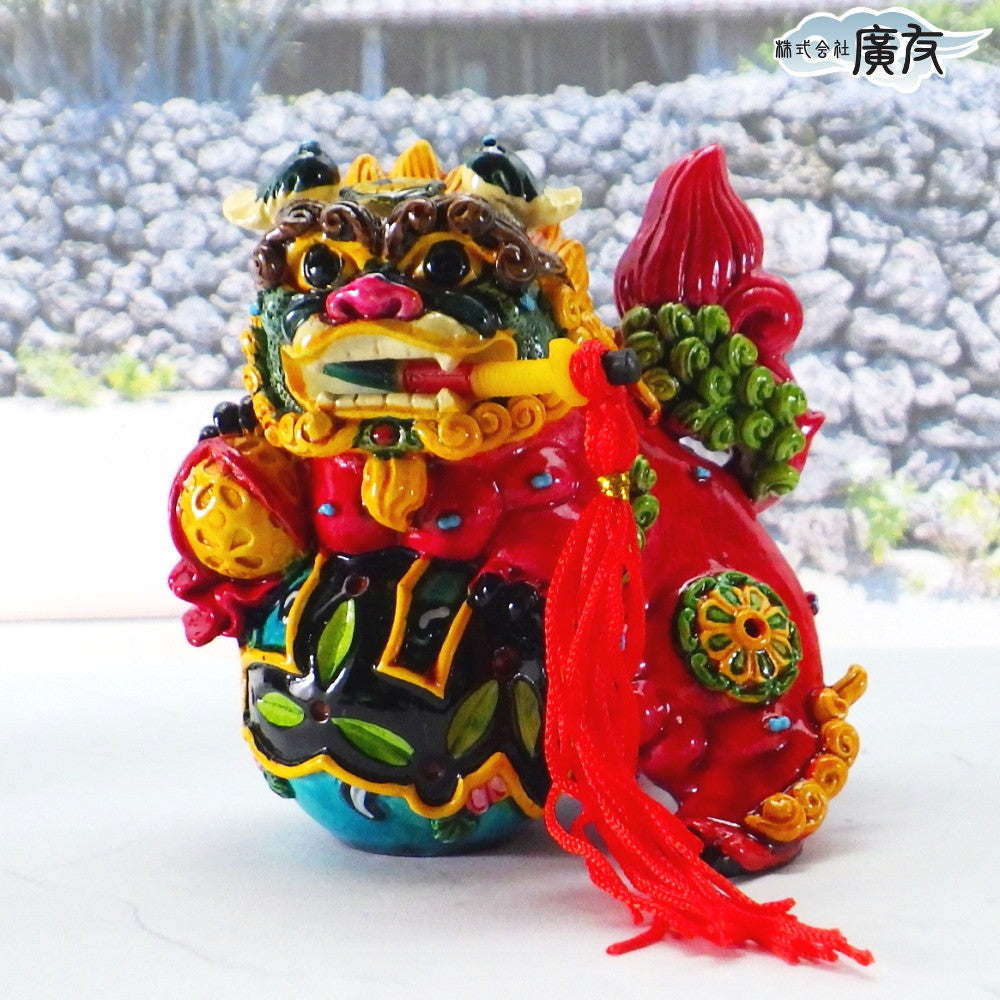 樹脂製ラッキーカラー「獅子」(一対)