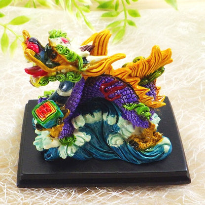 樹脂製ラッキーカラー「風水龍」（ミニ）（Dタイプ）