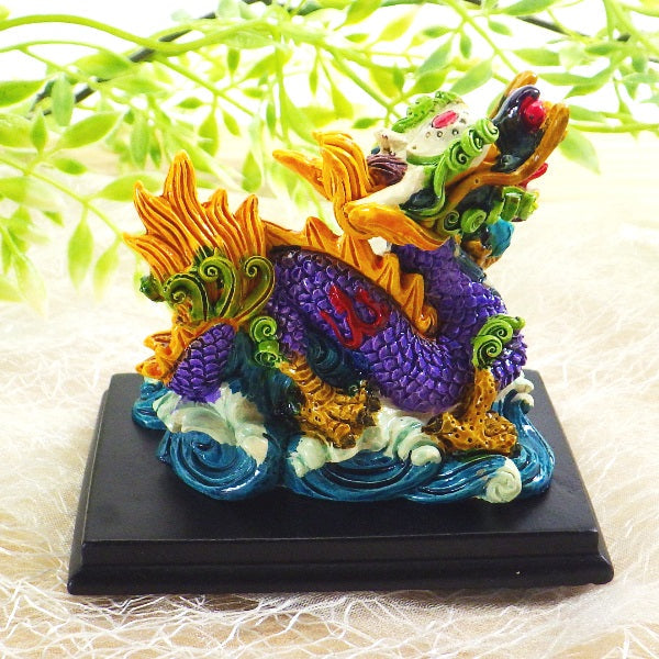 樹脂製ラッキーカラー「風水龍」（ミニ）（Dタイプ）