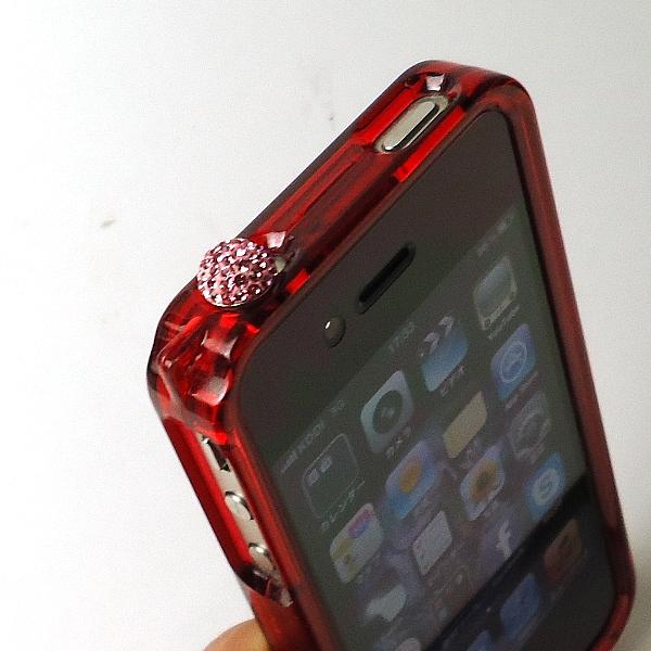 スマホ用フォンピアス（桃）