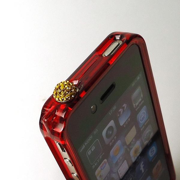 スマホ用フォンピアス（黄）