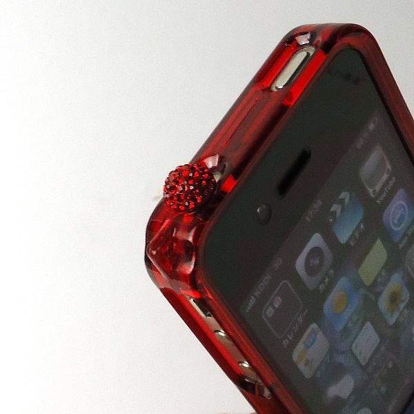 スマホ用フォンピアス（赤）