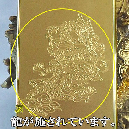 風水龍アイフォンケース（iphone4s/4）(金)（単龍）
