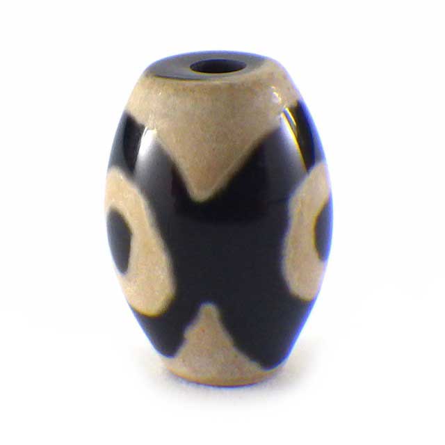 三眼天珠(小)(黒)(1個)