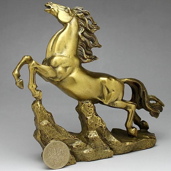 銅製「駿馬（大）」×3個まとめ買い