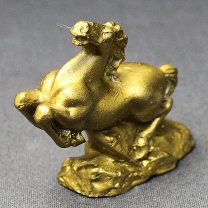 銅製 金運の駿馬