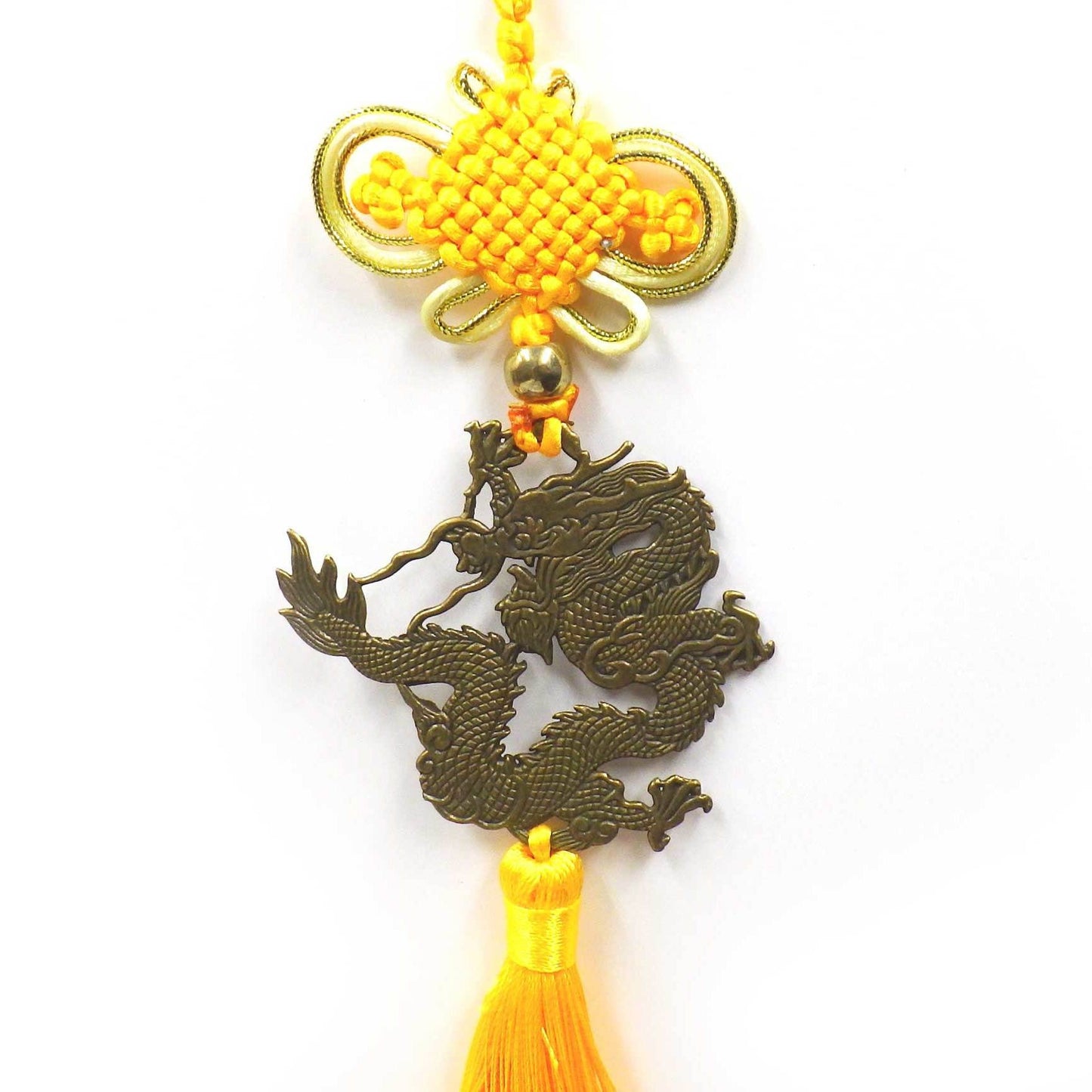 中国結｢龍｣（黄）
