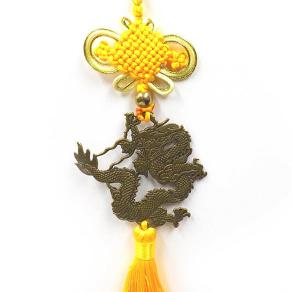 中国結｢龍｣（黄）