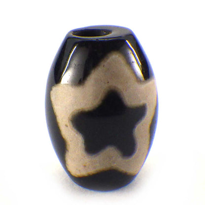 日月星天珠(小)(黒)(1個)