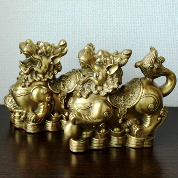 銅製 元宝 貔貅 ヒキュウ 一対(特大) – 株式会社廣友オンラインショップ