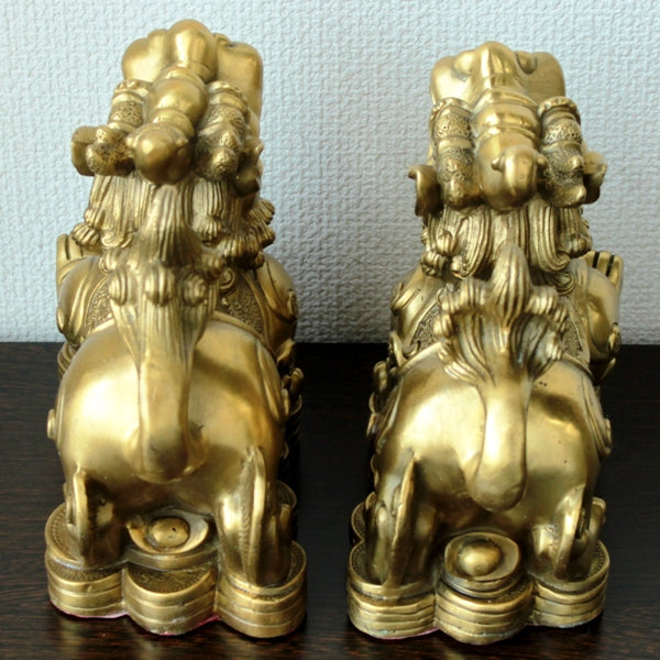 銅製 元宝 貔貅 ヒキュウ 一対(特大) – 株式会社廣友オンラインショップ