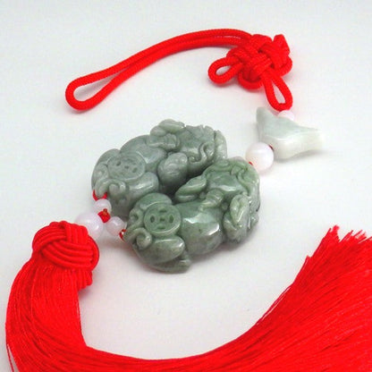 中国結 翡翠 ヒキュウ 貔貅