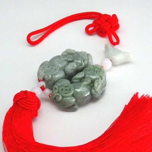 中国結 翡翠 ヒキュウ 貔貅