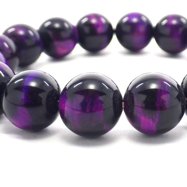AA級パープルタイガーアイブレスレット12mm【紙箱付き】