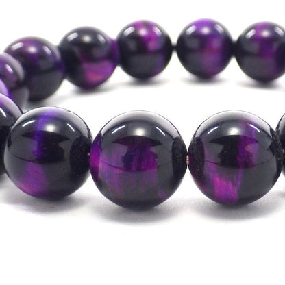 AA級パープルタイガーアイブレスレット12mm【紙箱付き】