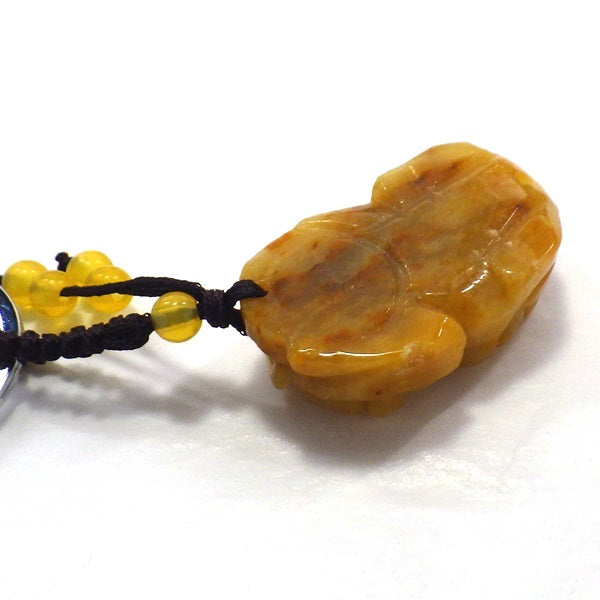 風水 根付け 黄玉 貔貅 ヒキュウ【再入荷新商品】