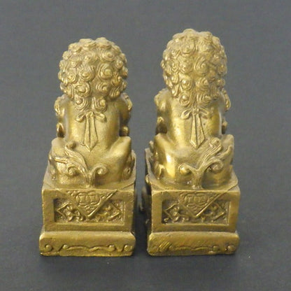 銅製(ミニ)唐獅子(一対)