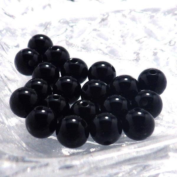 パワーストーン パーツ ブラックオニキス 6～6.9mm 一粒売り バラ売り