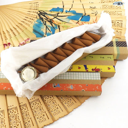 白檀コーン香(お香立て付) 4箱まとめ買い【新商品】