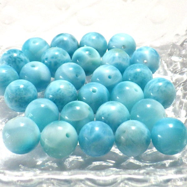 パワーストーン パーツ ラリマー 8～8.9mm 一粒売り バラ売り