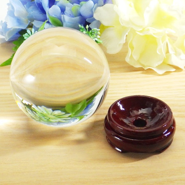 水晶玉　約80mm　約950g 天然水晶玉 クリスタル 80mm（2.64寸） 700g 〔2586〕：天然