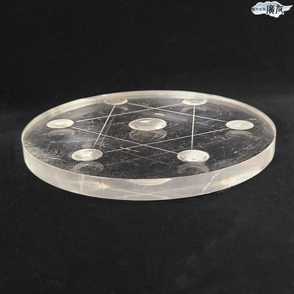 六芒星 七星陣用アクリル台座(大)【少々難有のため特価】【訳アリ 返品・交換不可】
