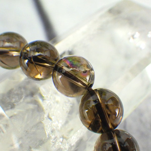 AAA級 レインボースモーキークォーツ ブレスレット8mm【紙箱付き】