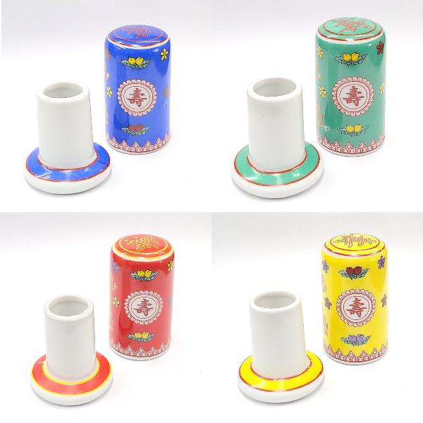 景徳鎮　爪楊枝入れ(1個)【訳アリ 返品・交換不可】