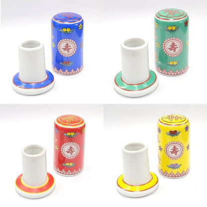 景徳鎮　爪楊枝入れ(1個)【訳アリ 返品・交換不可】