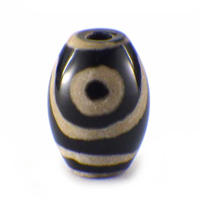 二眼天珠(小)(黒)(1個)