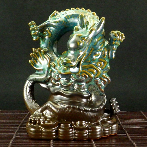 招財福煙青龍倒流香炉 倒流香付