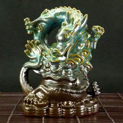 招財福煙青龍倒流香炉 倒流香付