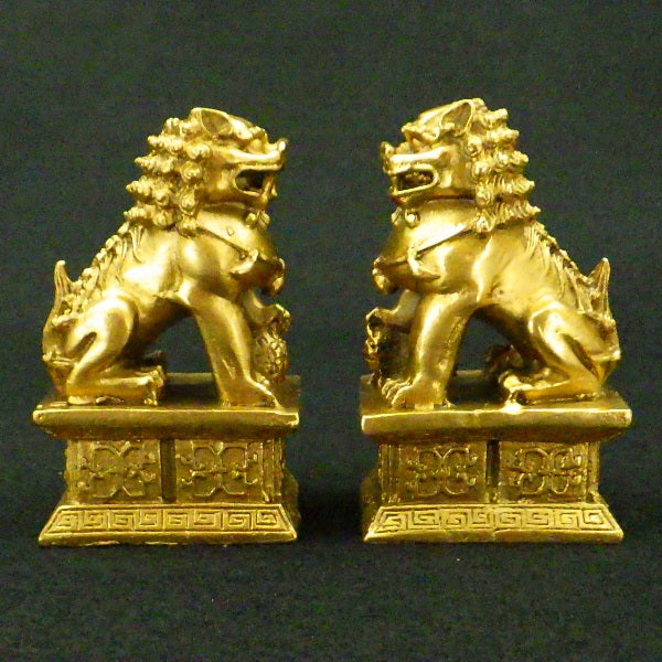 銅製 「北京獅子(一対)」