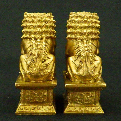 銅製 「北京獅子(一対)」