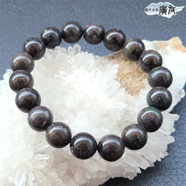 AA級ブラックオパールブレスレット11mm【高級ケース付き】【10月