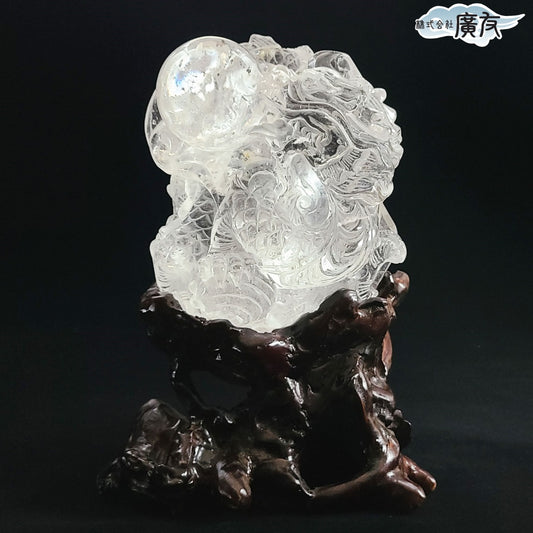 水晶招財大水龍 現物販売
