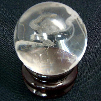 シルバールチルクォーツ龍彫球　114g