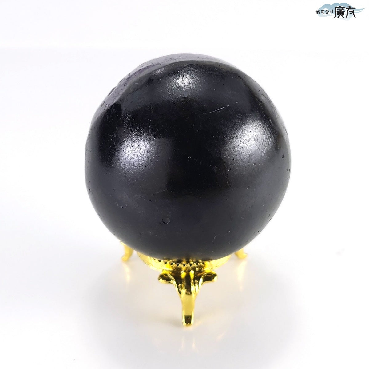 笑口アメジスト丸玉214g台座付　現物販売【新商品】