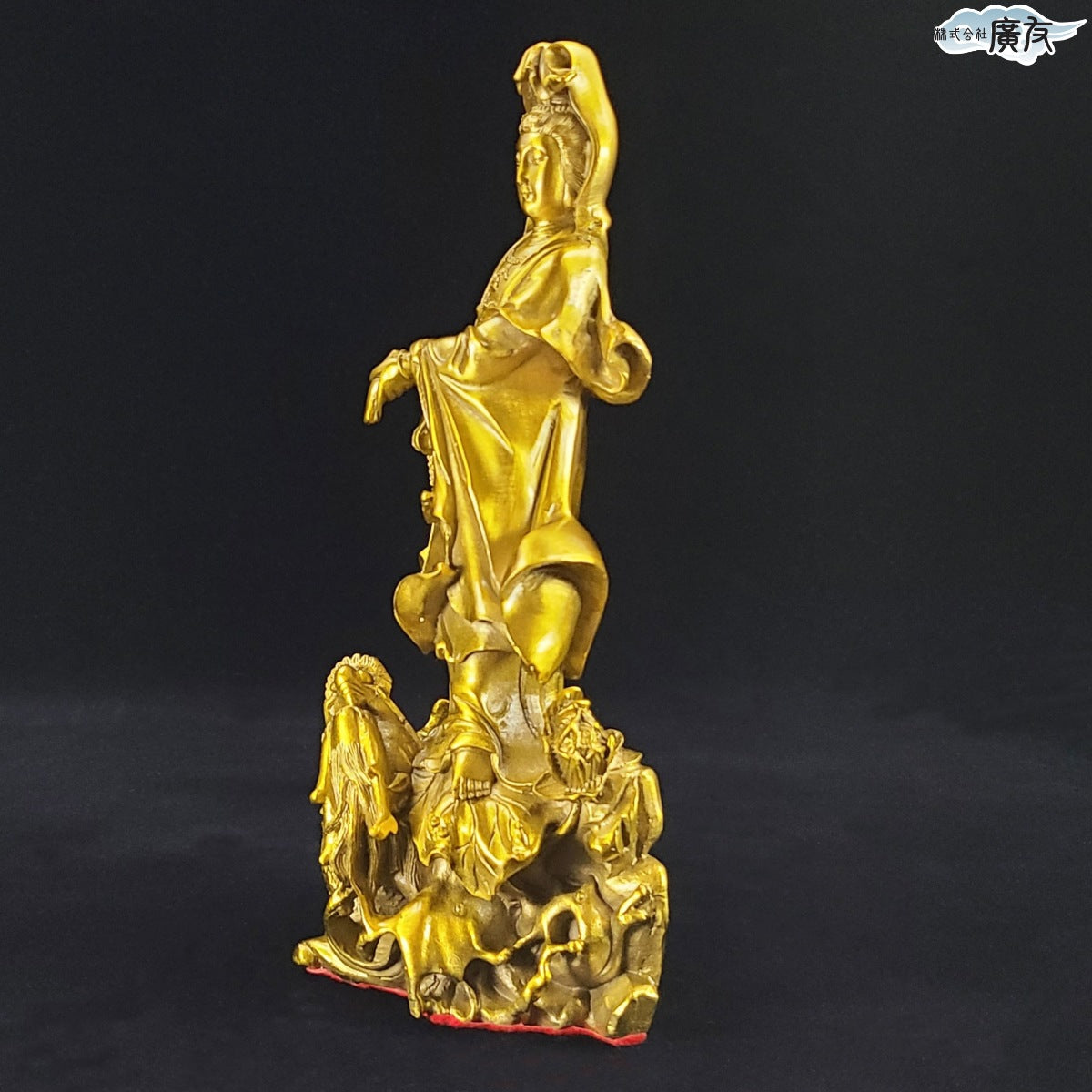 銅製「龍上観音」【再入荷新商品】