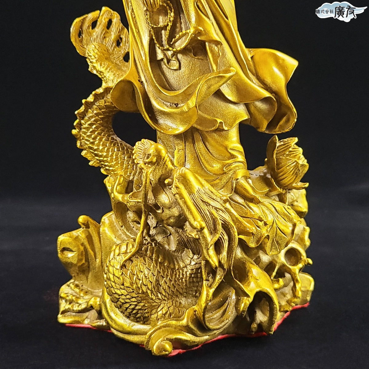 銅製「龍上観音」【再入荷新商品】