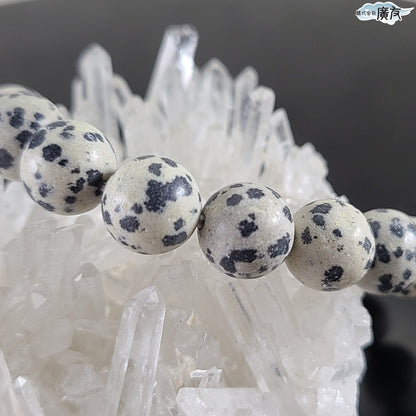 ダルメシアンジャスパーブレスレット10mm【巾着付き】